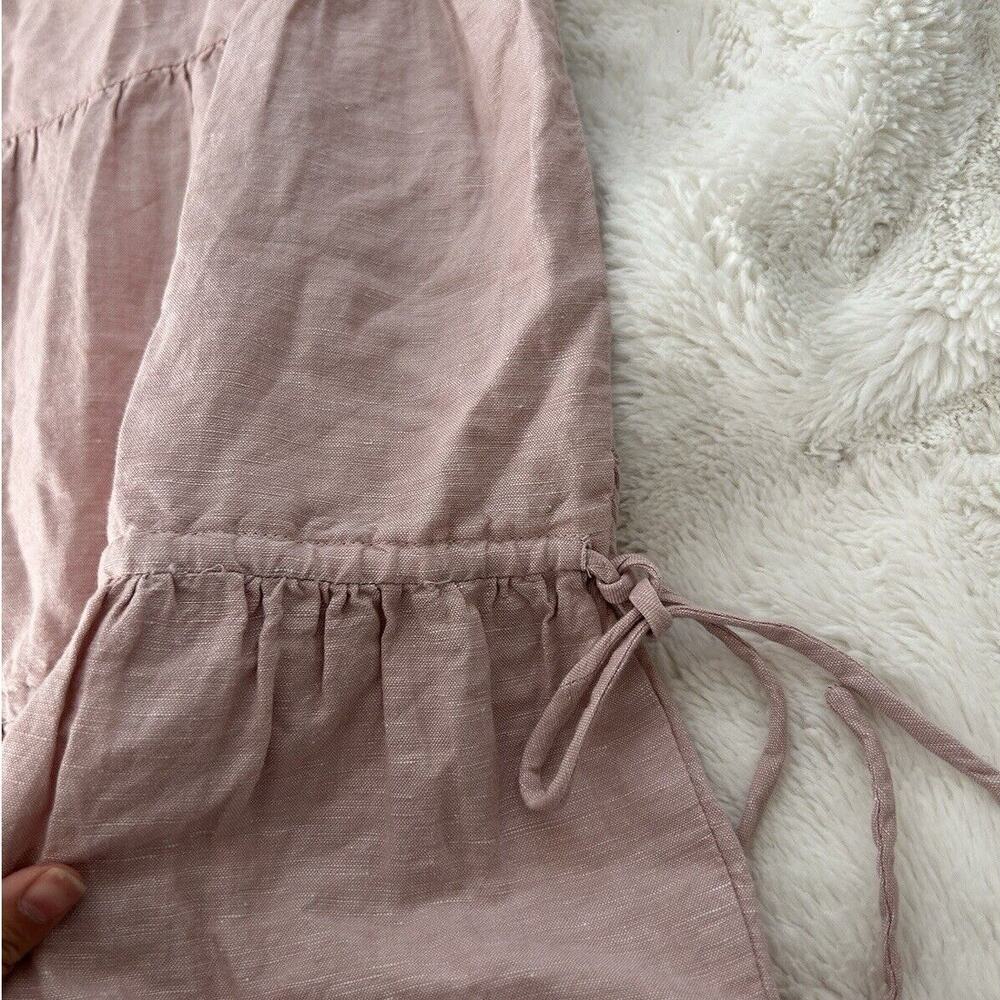 NWT Madewell Linen Blend Lorelei Mini Babydoll Dress Pink Women’s Size XXL - Picture 6 of 6